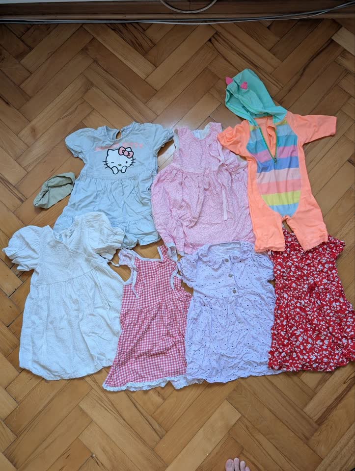Haljine, šortsevi, teksas suknja, hulahopke