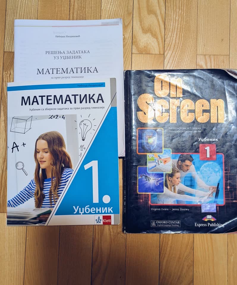 1. razred gimnazije - Matematika udžbenik + rešenja zadataka