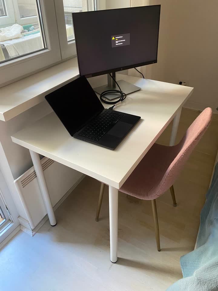 Стол IKEA LINNMON / ADILS, белый, 100×60 см