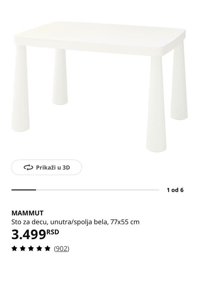 Детский стол Mammut