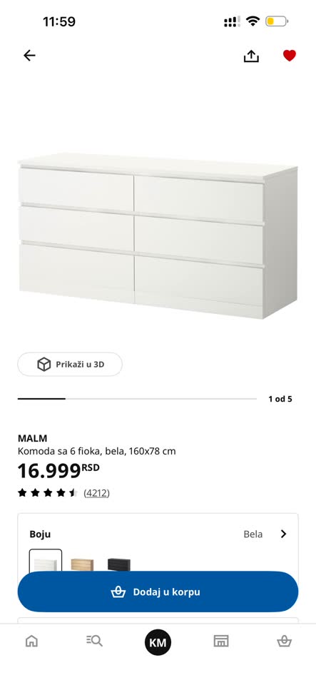 Prodajem IKEA komodu