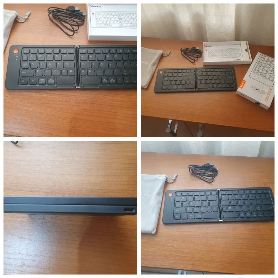 Bežična sklopiva tastatura Meetion BTK001BK