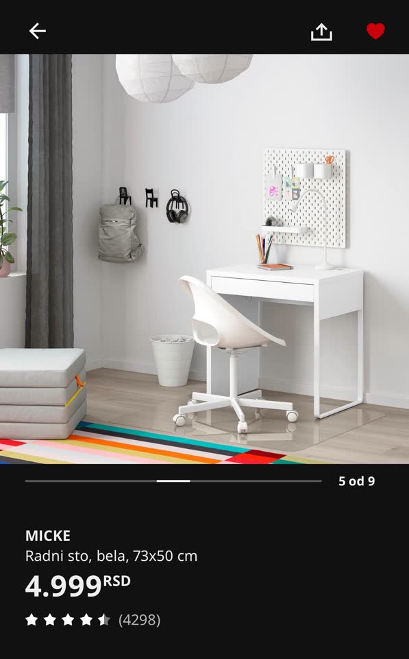 Pisaći sto IKEA MICKE