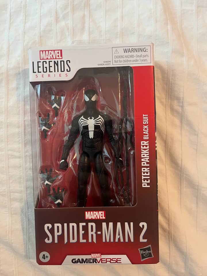 Marvel Legends Gamer Verse Spider-Man 2 Peter Parker Black Suit