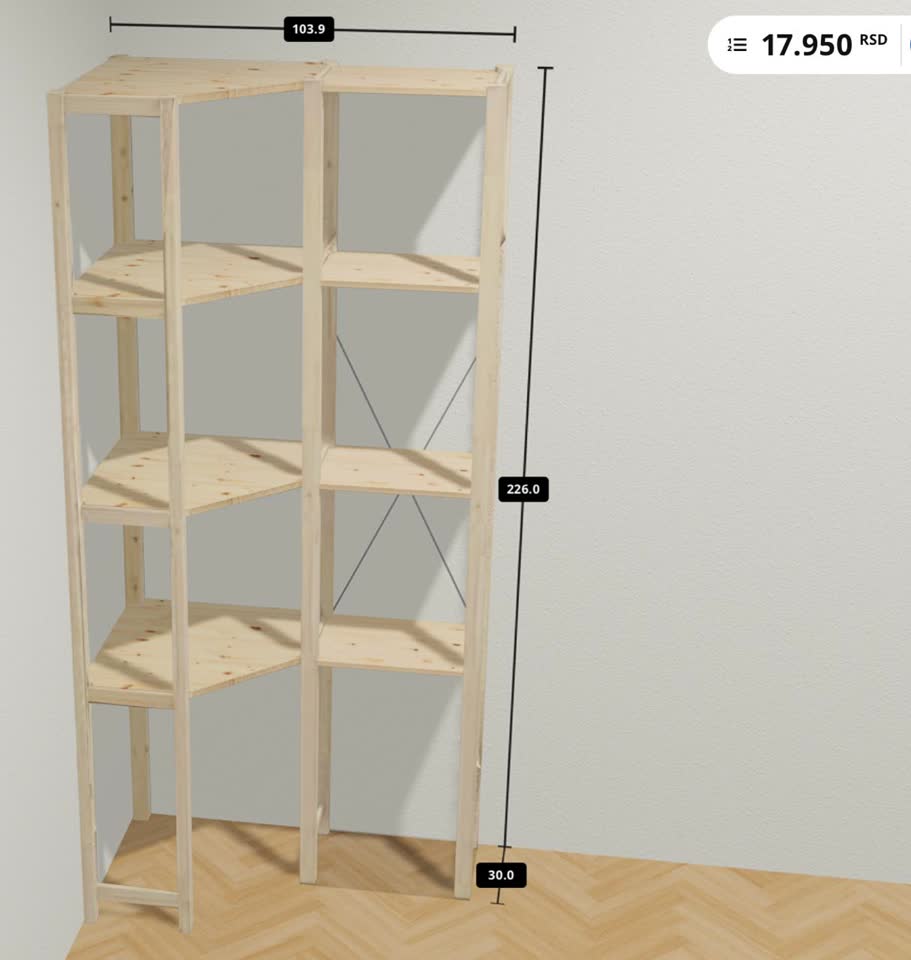 Prodajem novi regal IKEA IVAR