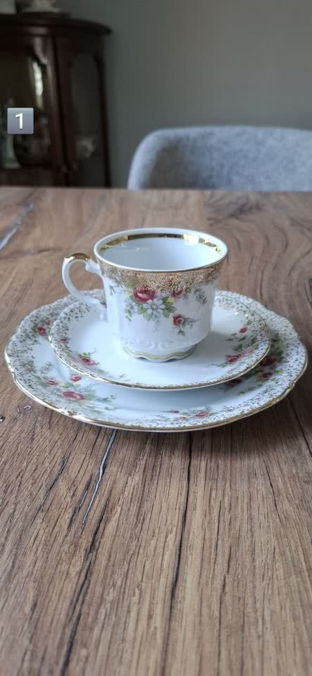 Изящное трио и чайные пары Mitterteich Bavaria, Royal Exclusiv Porzellan, Villeroy & Boch, Churchill China