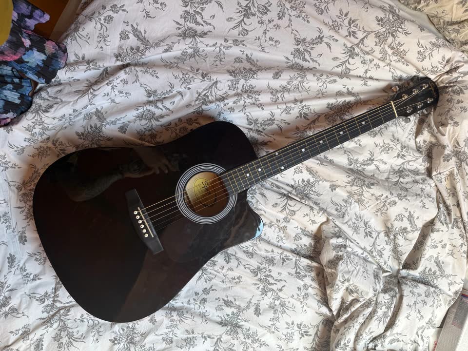 Электроакустическая гитара Squier by Fender SA-105CE Black