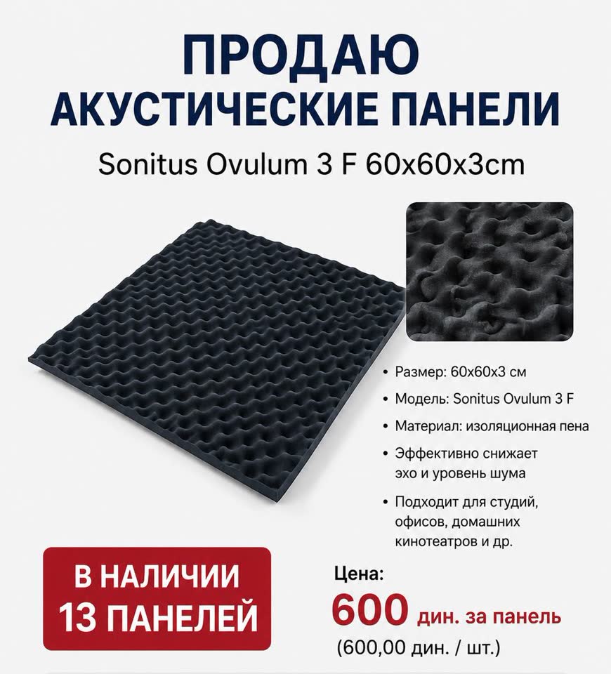 Акустические панели Sonitus Ovulum 3 F