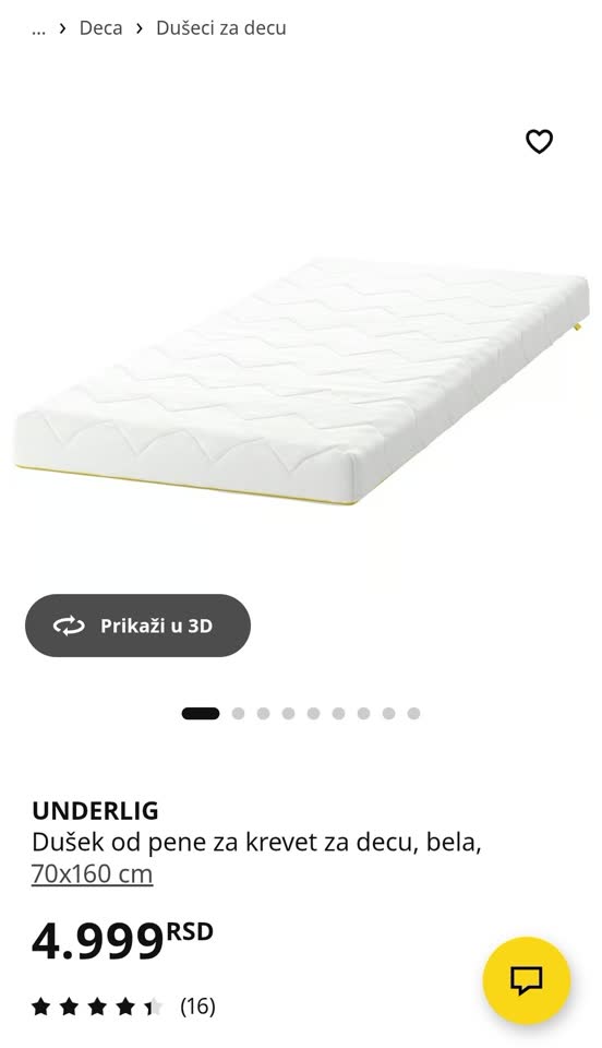 Prodajem dečiji krevet i dušek Ikea