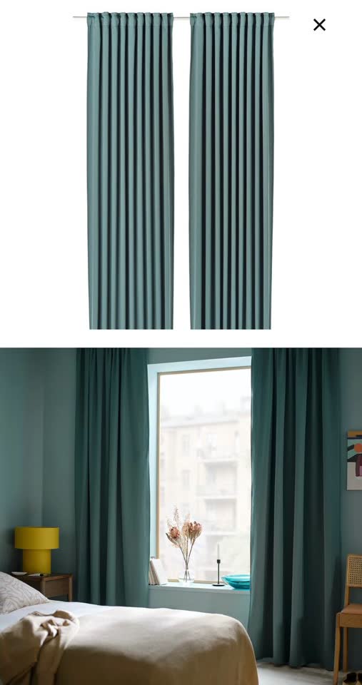 Zavese IKEA nove u pakovanju (2 kom). 145 x 300. 4200 din, centar, Masarikova
