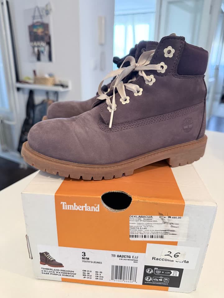 Зимние ботинки для девочки Timberland