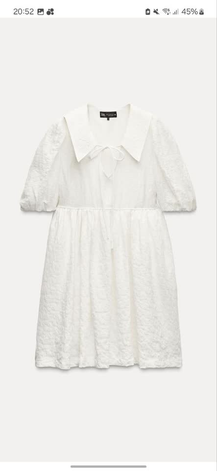 Платье Zara, цвет экрю