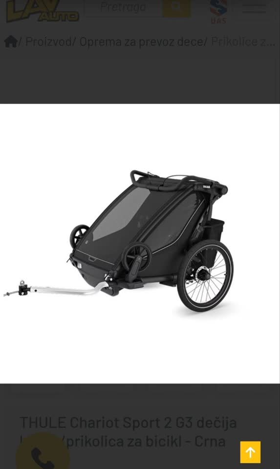 Thule Chariot Sport 2 G3 — dečja kolica / biciklistička prikolica