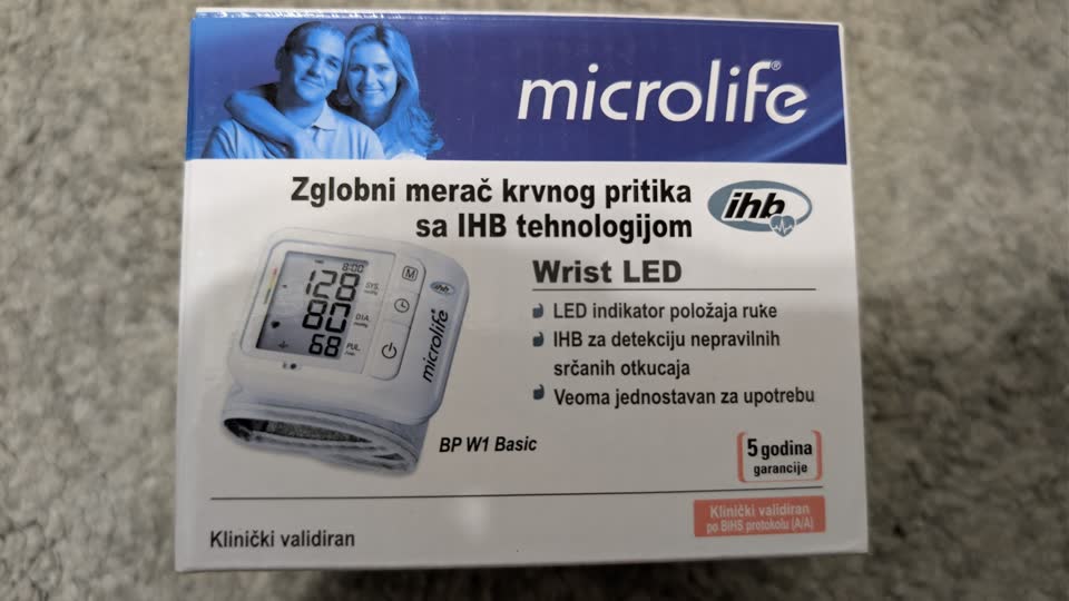 Tonometar za zglob Microlife BP W1 Basic