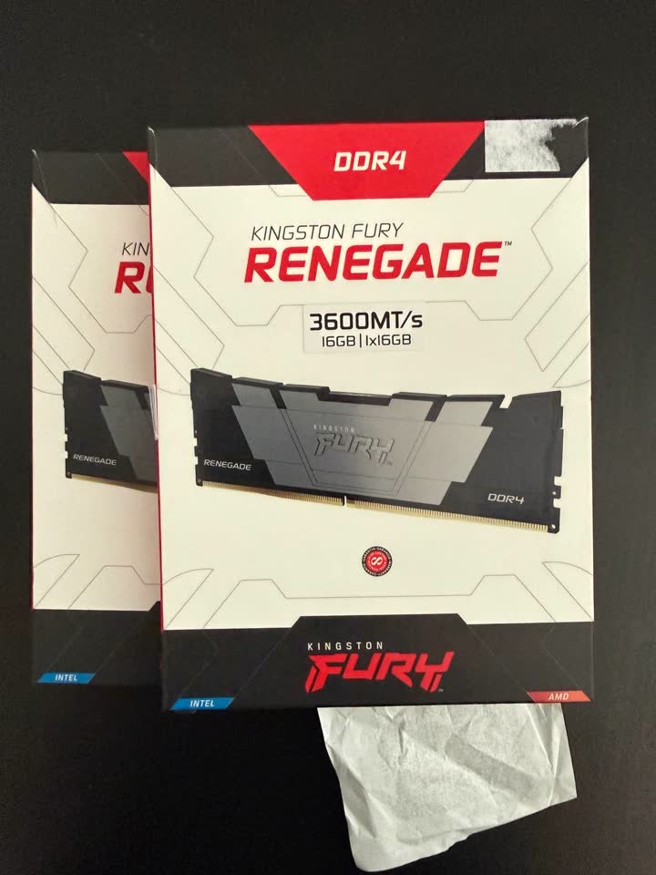 KINGSTON FURY Renegade 16GB DDR4 3600MHz CL16 - 2шт.