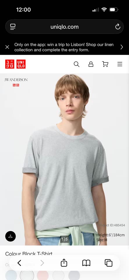Футболка Uniqlo x JWA