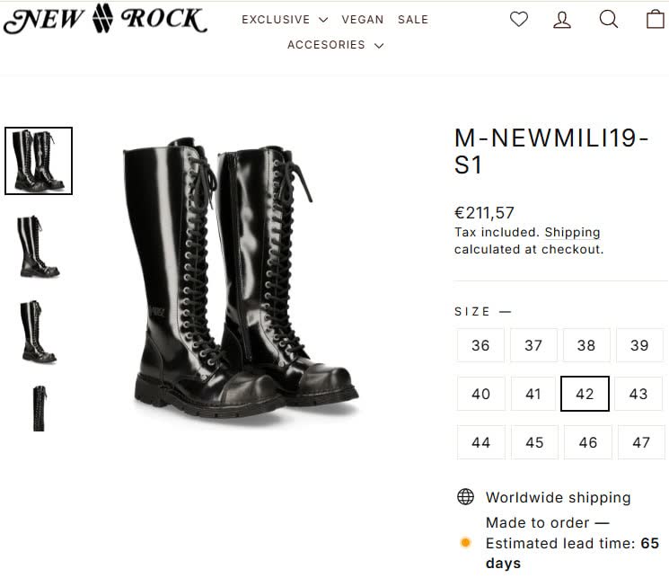 New Rock NewMili19-S1 veličina 42
