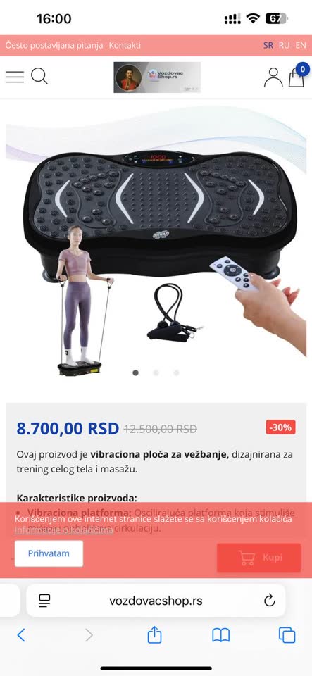 Sportska vibroplatforma