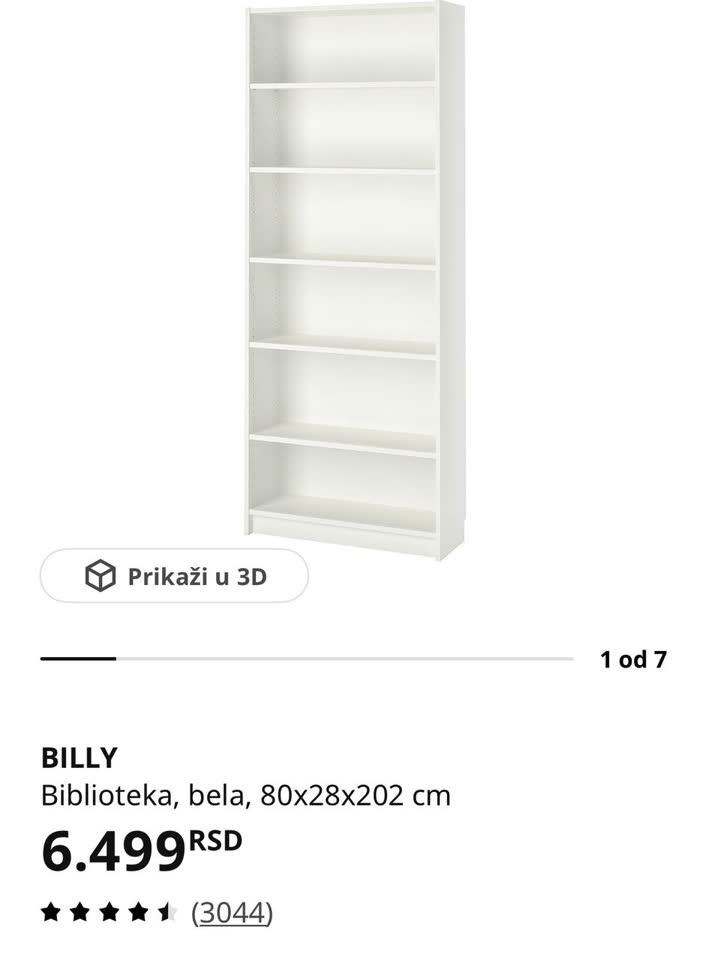 Prodajem IKEA policu u beloj boji