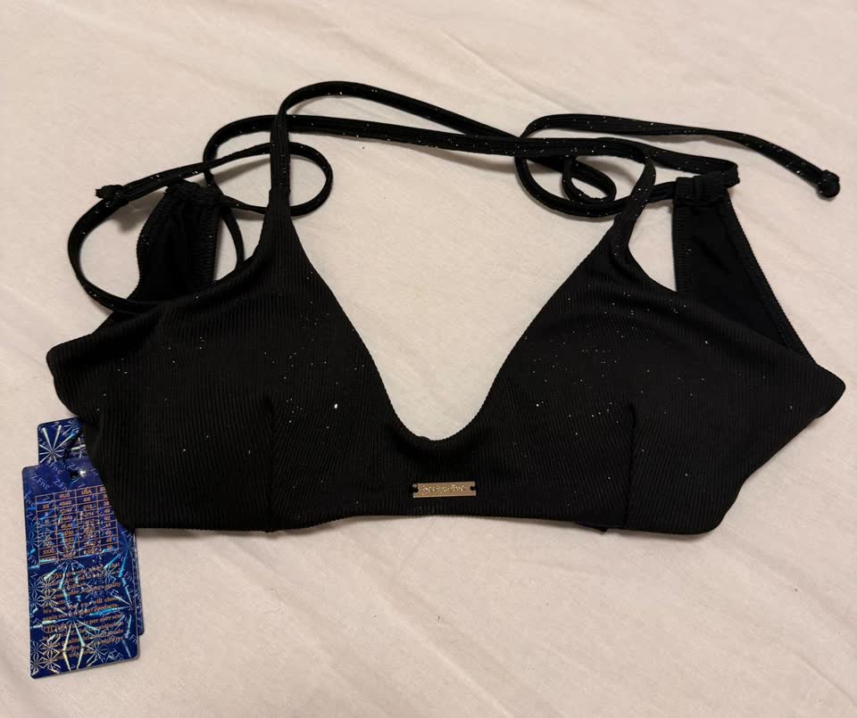 Top/bra od kupaćeg sa šljokicama