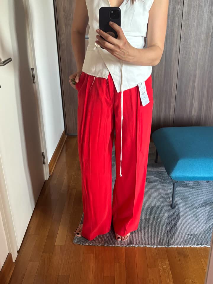 Струящиеся брюки ZARA из модала