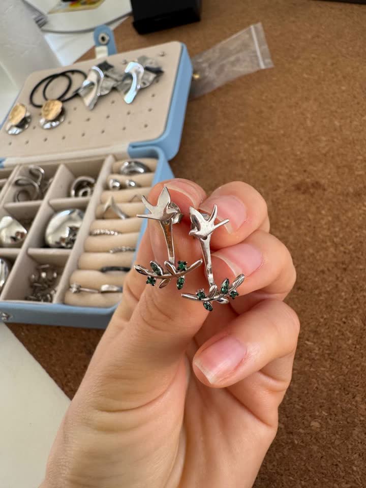 Серебряные серьги
