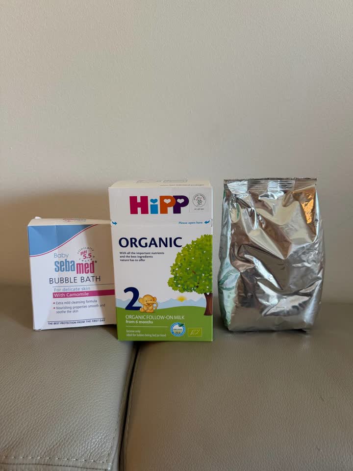 Смесь Hipp Organic и пена для ванны