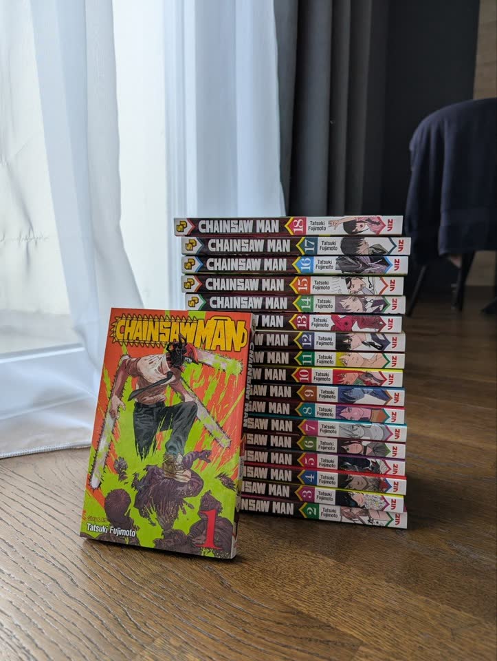 Chainsaw Man на английском языке, полный комплект 18 томов