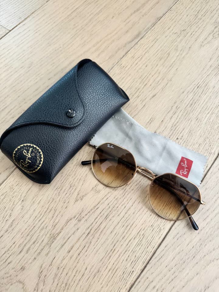 Очки Ray Ban с чехлом и тряпочкой / Очки серые Uniqlo / Очки noname