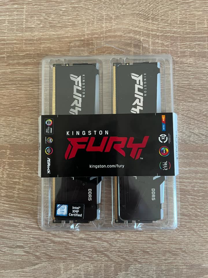 Kingston FURY Beast Black DDR5 32GB (2x16GB) 6000MT/s CL40 KF560C40BBK2-32