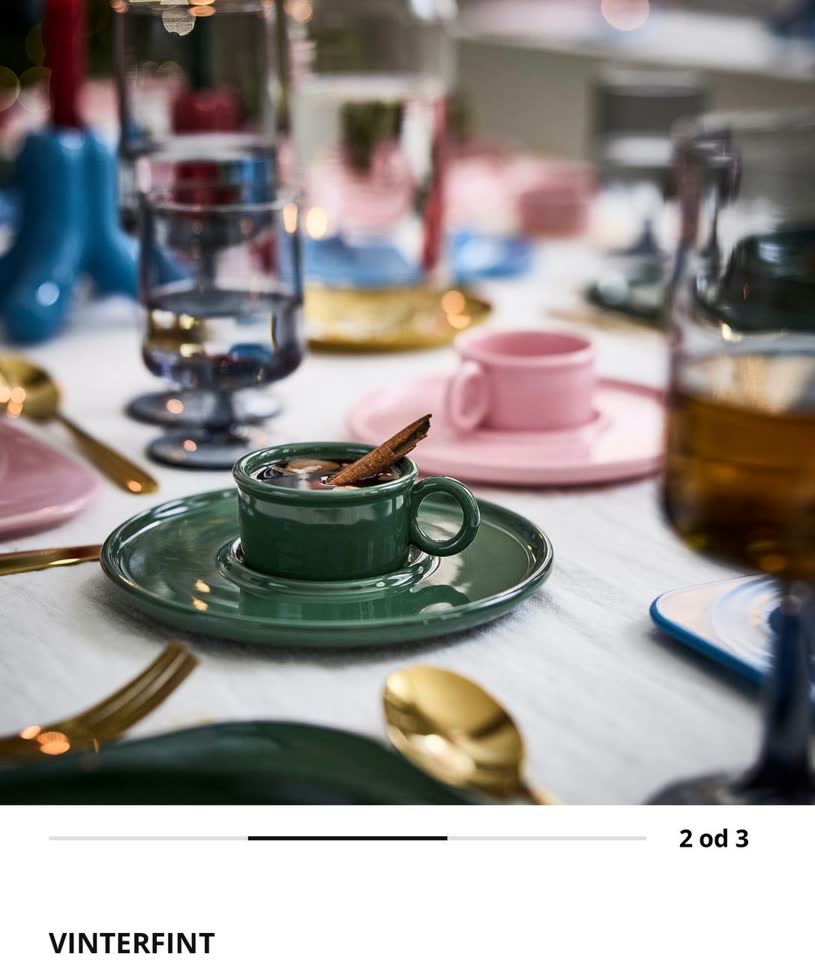 Кофейные пары IKEA VINTERFINT из коллаборации с Gustaf Westman 2025 года