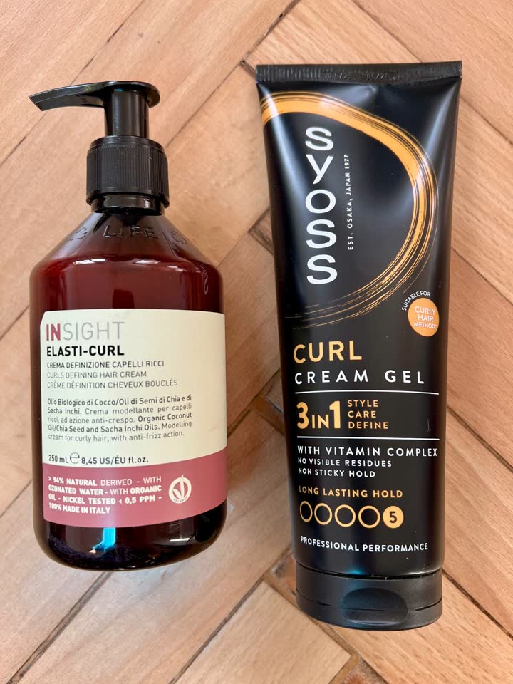 Insight elasti-curl, Syoss curl cream gel 3in1