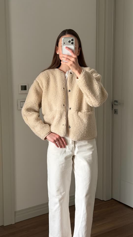 Плюшевая куртка тедди H&M