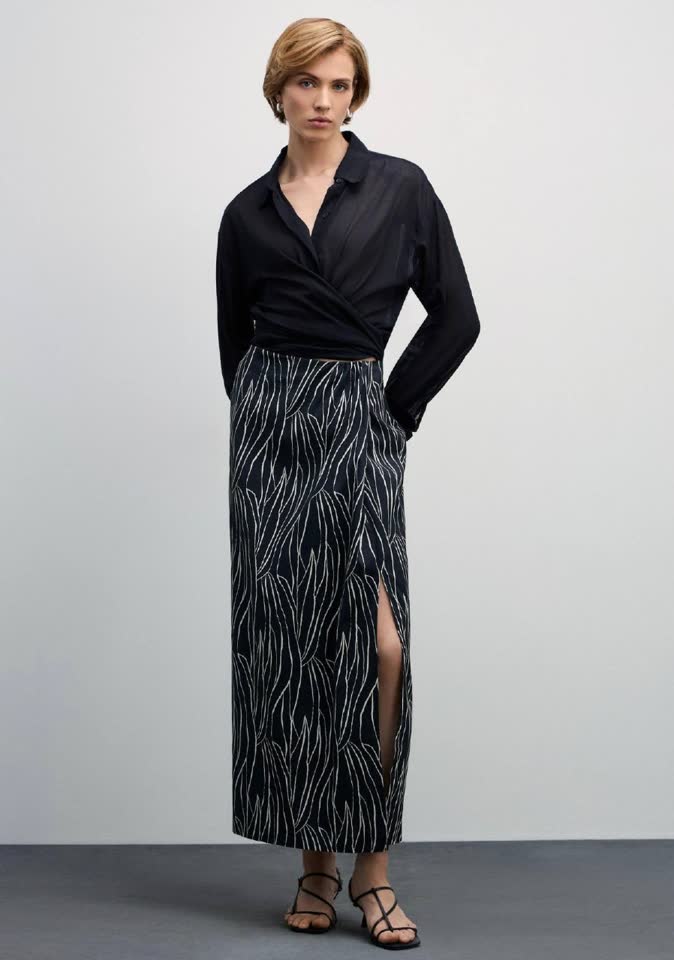1. Хлопковая юбка zarina