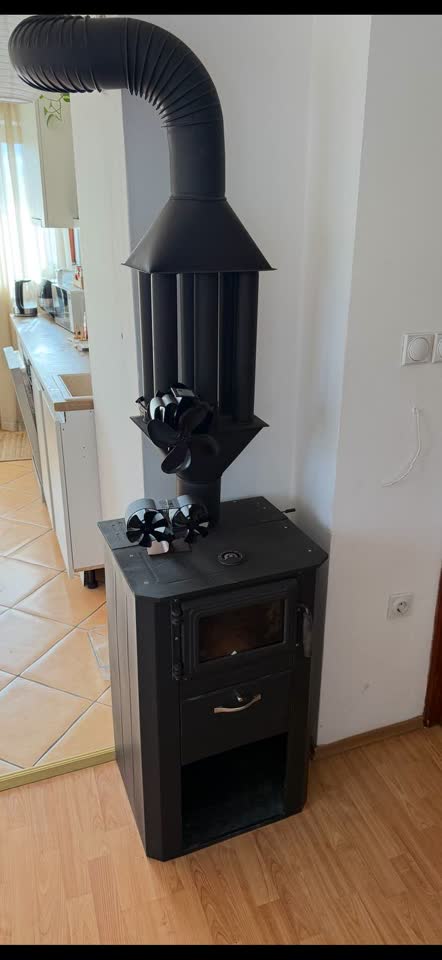 Peć na drva sa kompletom ventilatora