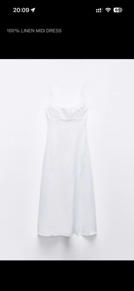 Льняное платье Zara