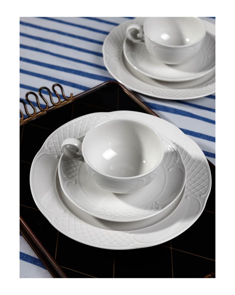 Два чайных (кофейных) трио Villeroy & Boch Redoute Weiss