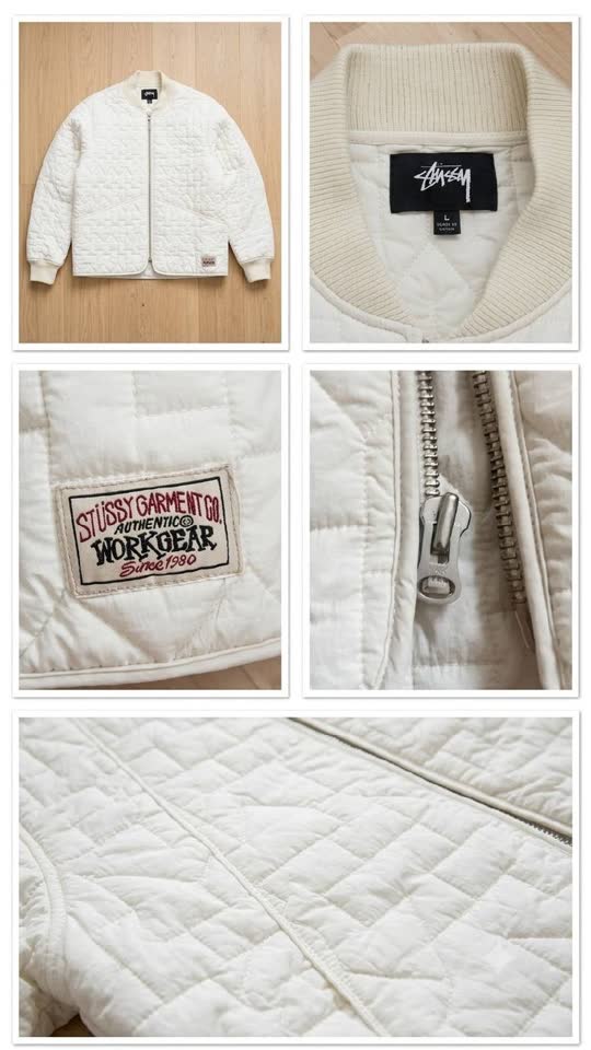 Originalna prošivena jakna Stüssy Authentic Workgear