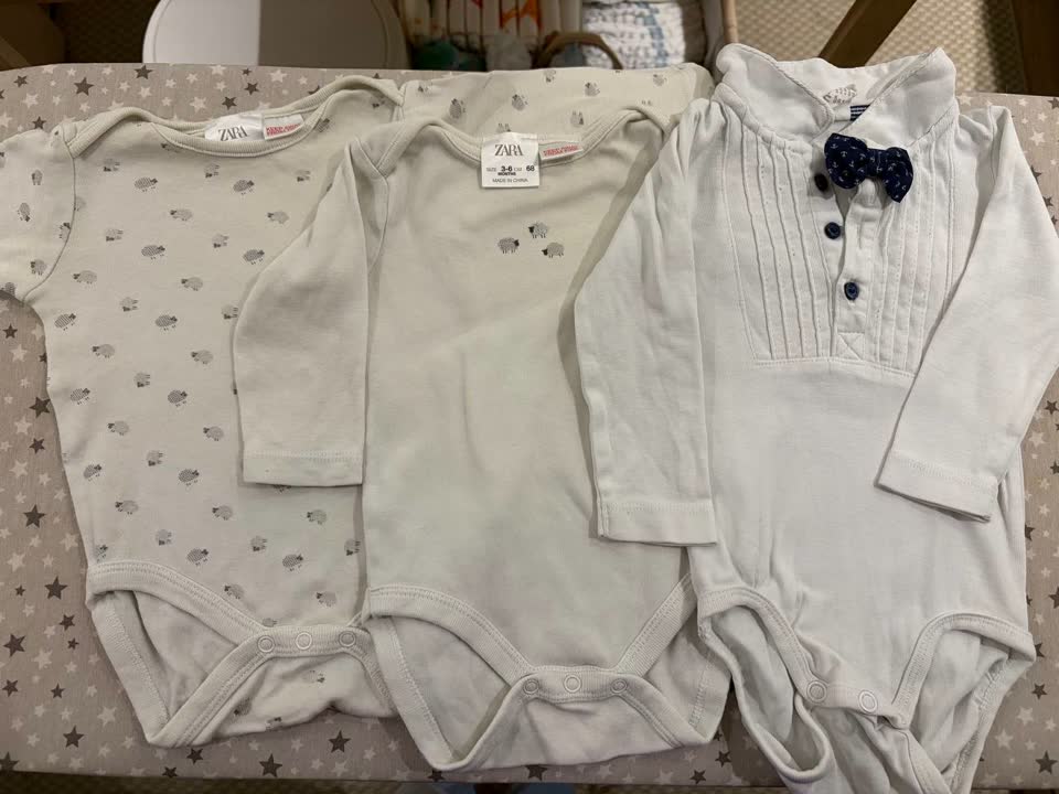 Детские Бодики 68 размера Zara и H&M