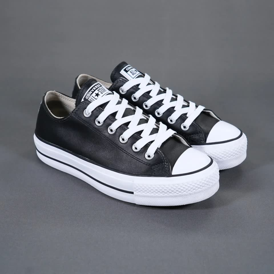 Converse All Star Lift женские кожаные кеды на платформе