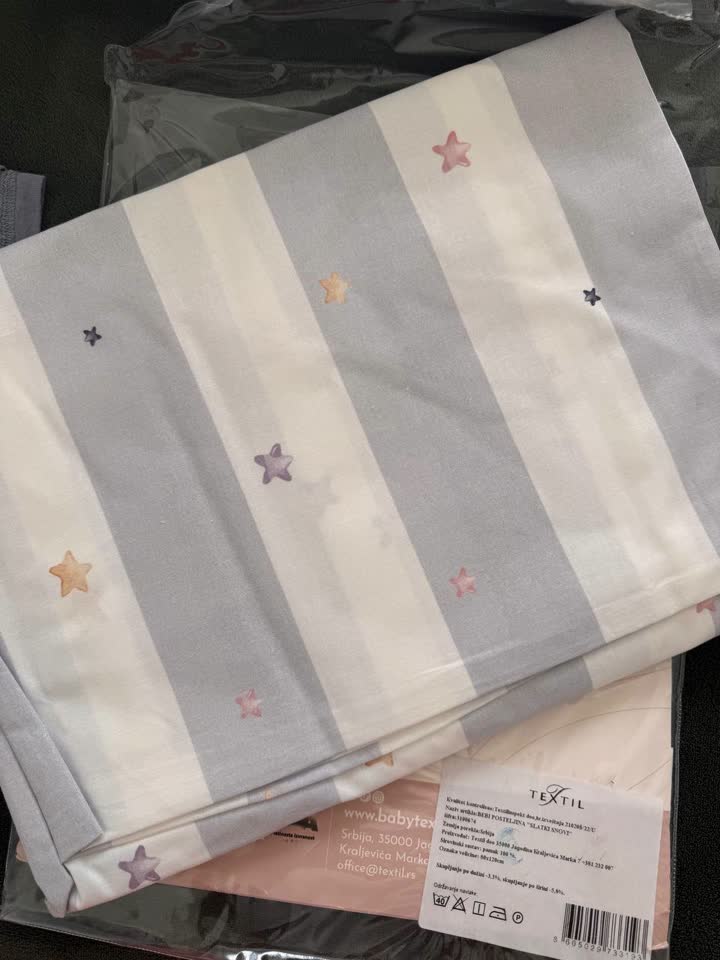 Posteljina 120*80 potpuno nov komplet 800 din.