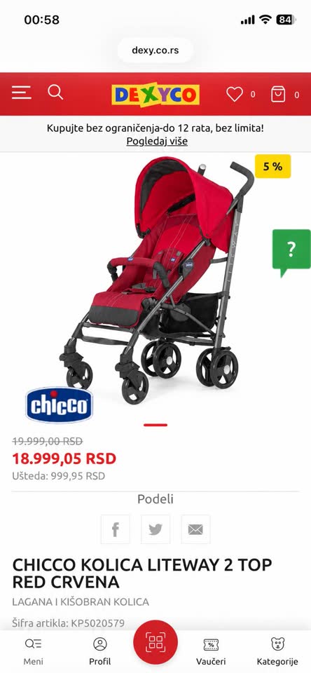 Kolica Chicco Liteway