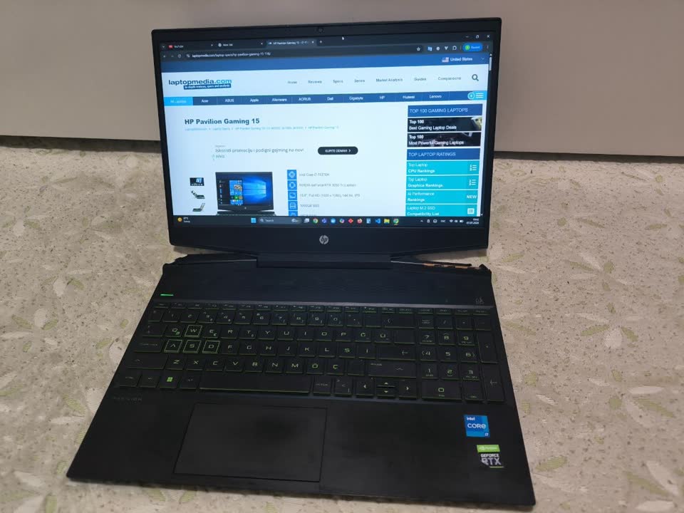 Ноутбук HP Pavilion Gaming 15-dk