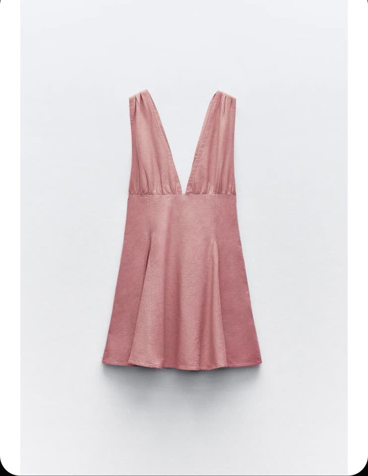 Льняное платье ZARA