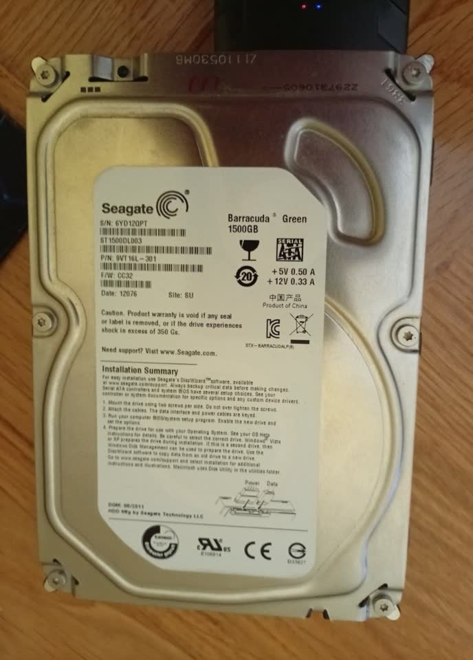 Tvrdi disk 3.5" Seagate od 1.5 TB