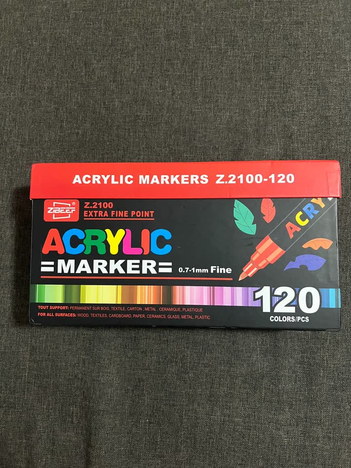 Prodajem akrilne markere Zibeef 120 kom.
