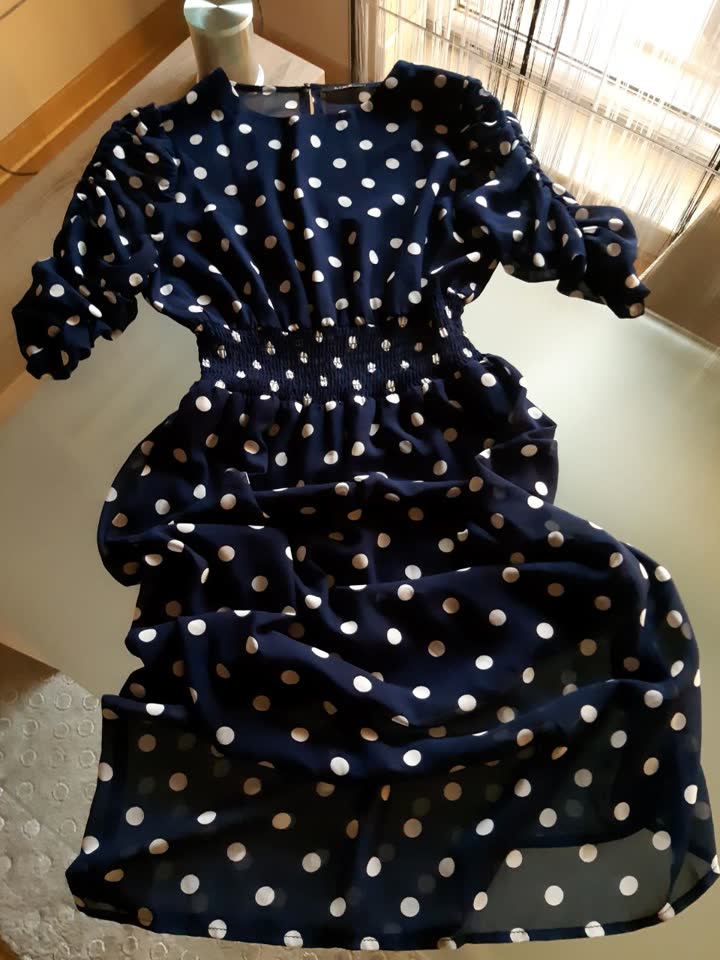 Šifon haljina polka dot od Lime