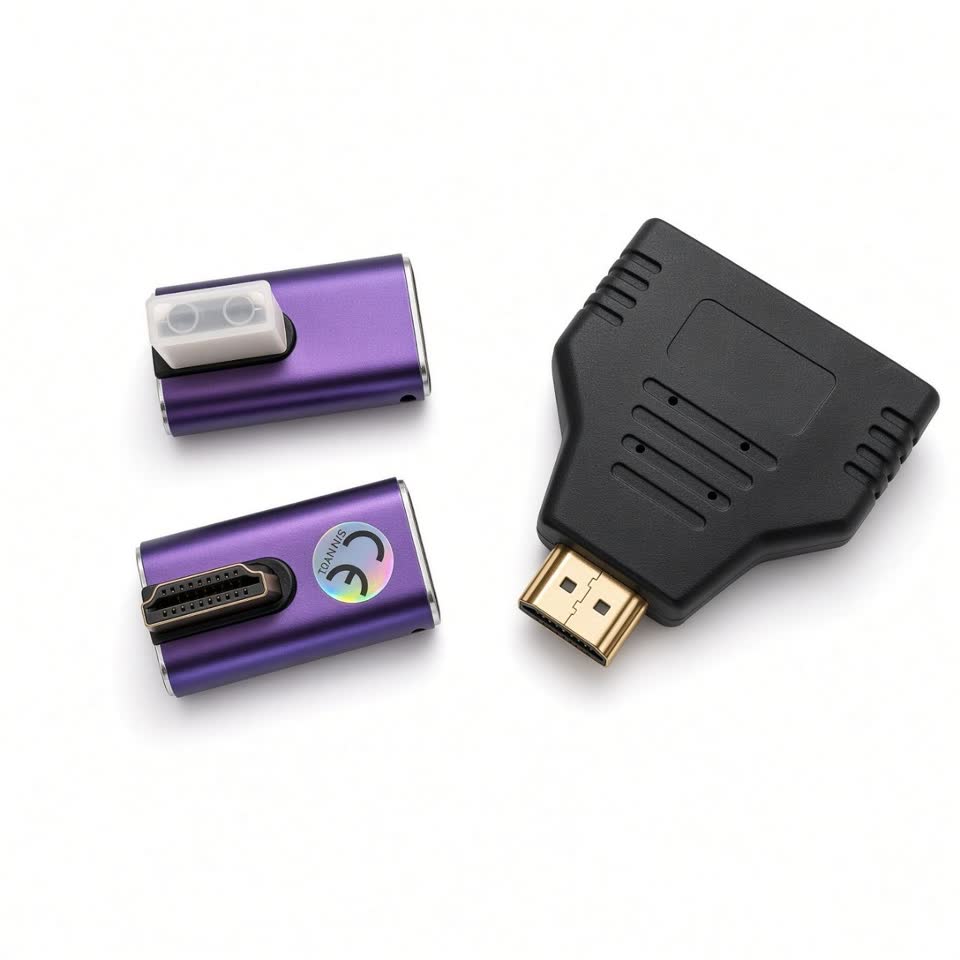 HDMI-переходники. Угловой и двойник. По 200 дин. 28 блок