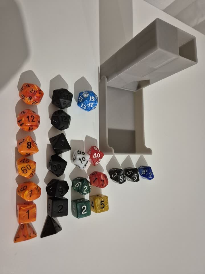 Дайсы для TTRPG + складная Dice tower
