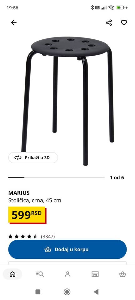 Stolica Ikea Marius